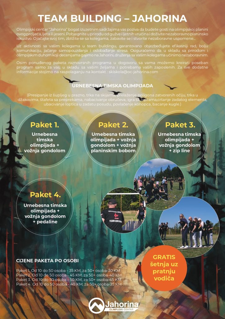 Tim bilding ponuda – Olimpijski centar Jahorina
