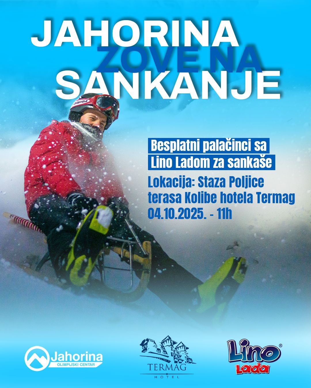 First Snow, First Sledding – Winter Magic on Jahorina!