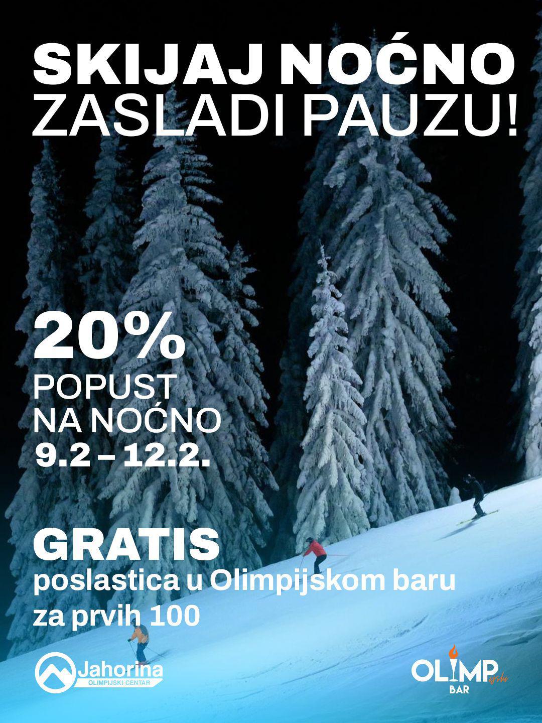 SKIJAJ NOĆNO, ZASLADI PAUZU!